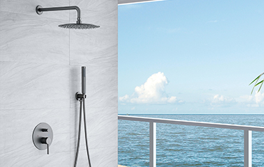 瞬间拉升浴室层次花洒安装方法